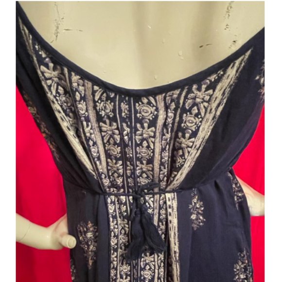 Band of Gypsies Sleeveless Scoop Neck Fringe Hem Dress Size XS - Picture 9 of 10